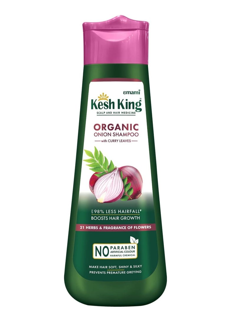 Emami Kesh King Ayurvedic Onion Shampoo with With Curry Leaves,21 Herbs, Reduces Hairfall & Boost Hair Growth,300ml - Image 1
