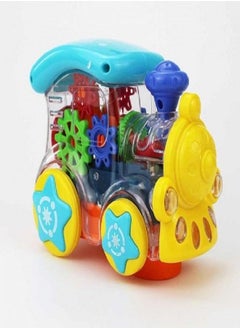 Toyland 360 Degree Rotation Bump and Go Transparent Concept Gear Light Train for Kids  - Image 1