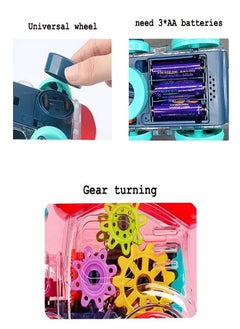 Toyland 360 Degree Rotation Bump and Go Transparent Concept Gear Light Train for Kids  - Image 2