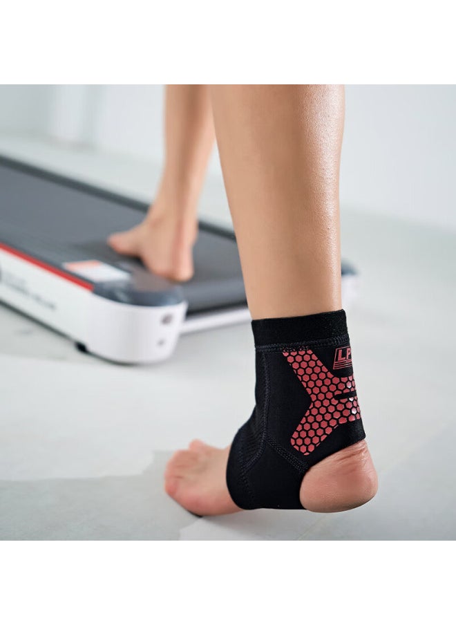 Lp Sports Ankle Brace For Running And Basketball, Ankle Protection Joint Compression Support, Lightweight Dazzling Energy Ct11 Red M
