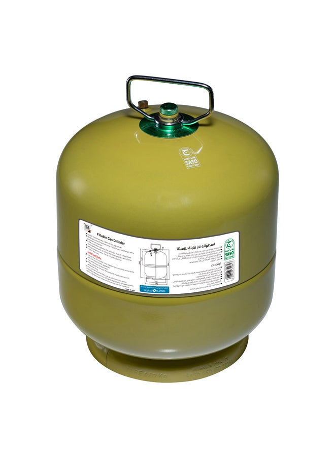 AL SANIDI Gas cylinder for trips , Trips stove, Green, capacity 4 Kg  - Image 2