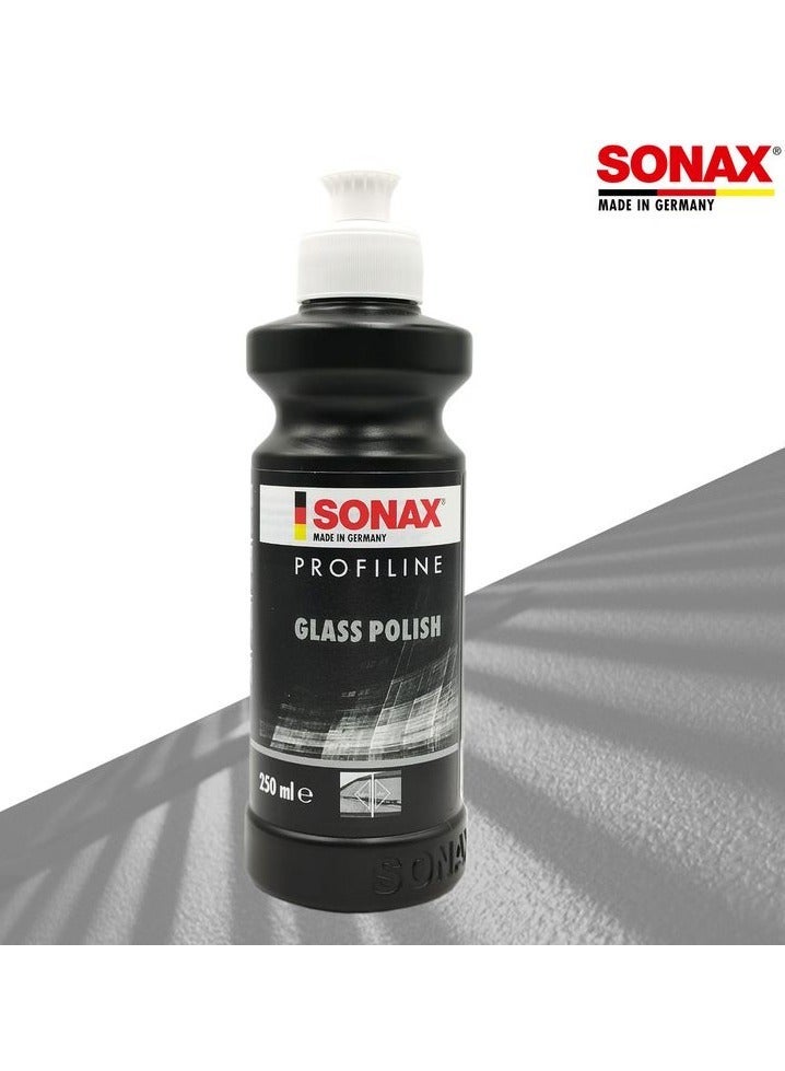 SONAX PROFILINE Glass Polish 250ml Bottle, Automotive Glass Cleaner, Car Windshield Cleaning Liquid, Professional Grade Glass Polishing Compound, Stain Remover, Water Spot Cleaner, Car Detailing Solution, High Clarity Glass Restoration Fluid, Scratch Light Removal Polish, Germany Made Auto Care Product . - Image 2