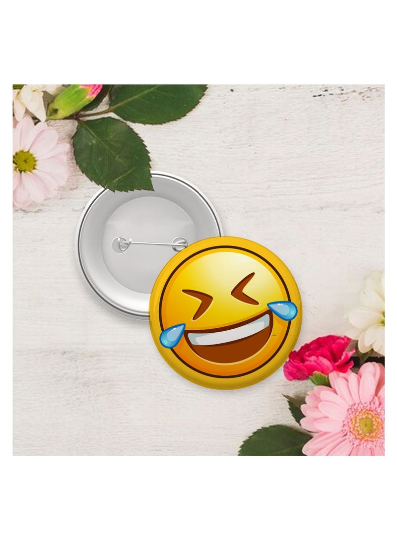 PRINTSHOP4ME Smiley Emoji Button Pins for Kids and Adults - Perfect for for Backpacks - Jackets - Fun Badge Pins - Expressive Smiley Emoji Badges  - Image 3