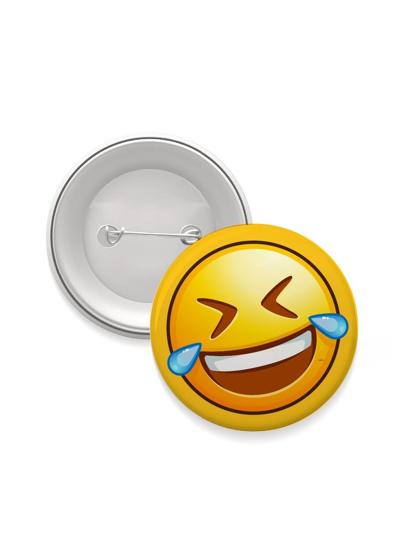 PRINTSHOP4ME Smiley Emoji Button Pins for Kids and Adults - Perfect for for Backpacks - Jackets - Fun Badge Pins - Expressive Smiley Emoji Badges  - Image 1