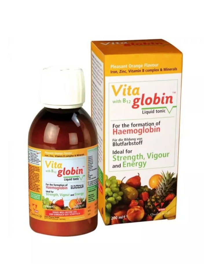 Vitaglobin Liquid Tonic Syrup 200 mL - Image 1