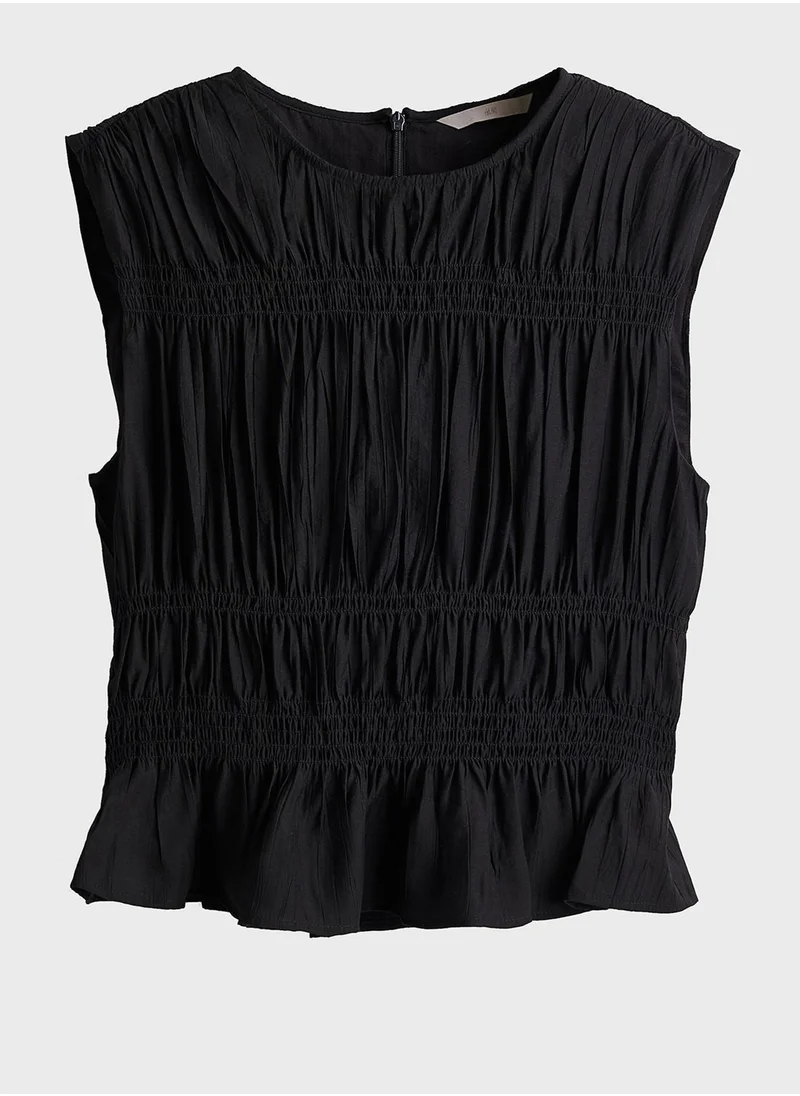 اتش اند ام Ruched Tiered Top