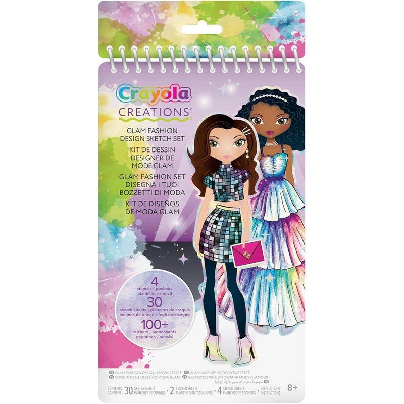 Crayola Creations Glam Fashion Design Compact Sketch Set (Paperback) - Image 1