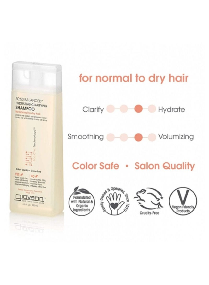 جيوفاني شامبو 50:50  المرطب والمنقي للشعر 250مل - Image 2