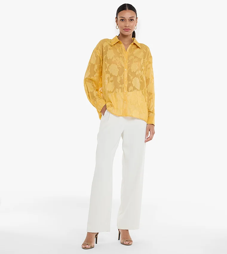 بي سي بي جي BCBG Devore Ls Shirt