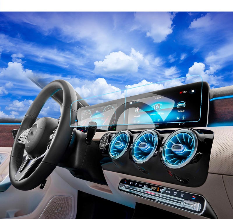 XXCIWP 2025 2026 Mercedes Benz EQB GLB GLA CLA250 Screen Protector for 2020-2023 2026 Mercedes CLA GLB CLA250 2022-2024 Benz EQB 10.25 Inch TouchScreen Tempered Glass 2023 Mercedes Accessories-2p - Image 1
