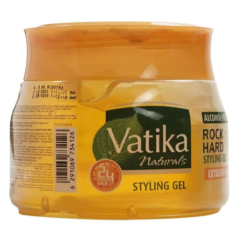 Vatika Naturals Hair Styling Gel, Hard & Extreme Hold- 500ml - Image 1