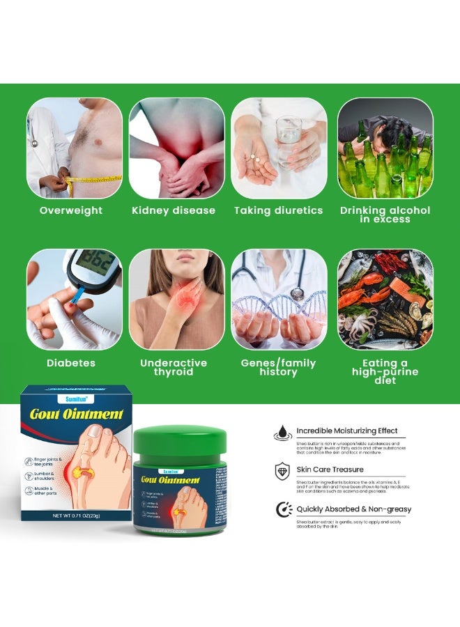 سوميفون مرهم النقرس، مفاصل الأصابع ومفاصل الأصابع الكبيرة، أسفل الظهر والكتفين - Image 4