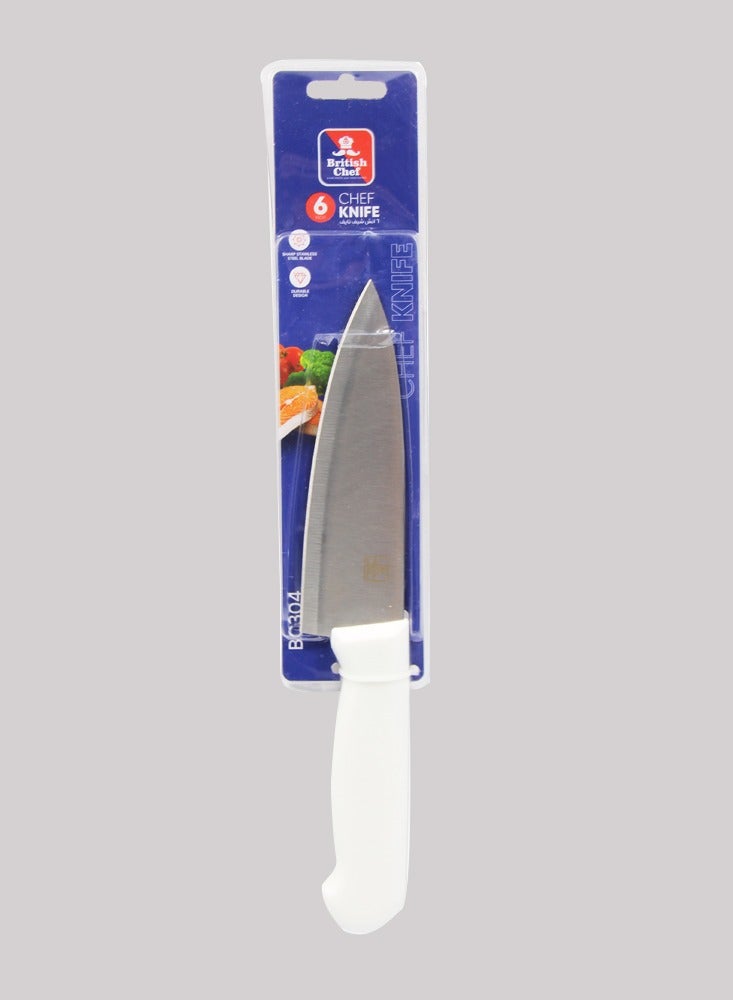 British Chef Chef knife with Sharp Stainless steel Blade Durable design, Your multifunctional companion for effortless Slicing, Dicing, Chopping and Carving-6 Inch - Image 1