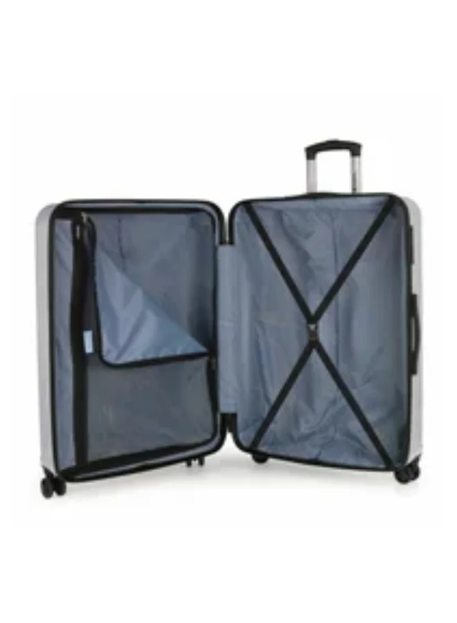 Gabol  Gabol Orleans Medium Trolley Bag – Plata (Silver) – ABS Hard Shell 4-Wheel Lightweight Travel Suitcase  | Best Price UAE