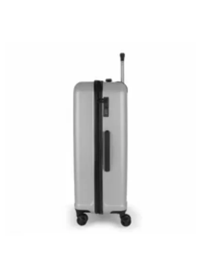 Gabol  Gabol Orleans Medium Trolley Bag – Plata (Silver) – ABS Hard Shell 4-Wheel Lightweight Travel Suitcase  | Best Price UAE