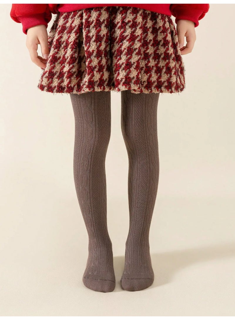 Kids’ Winter Leggings Featuring a Soft, Plush Faux Fur Fleece Lining That Helps Retain Warmth and Provides Cozy Comfort During Cold Weather. Designed with Fully Enclosed Feet for Extra Coverage and Warmth, These Fleece-Lined Winter Pants Are Ideal for Everyday Wear and Suitable for Children Aged 5–3 Years. - Image 2