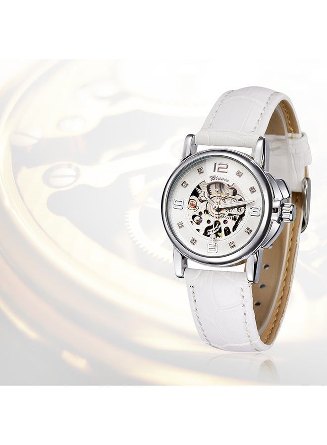 نيبمينينت Women's PU Leather Analog Mechanical Wrist Watch 1J0818 - Image 2