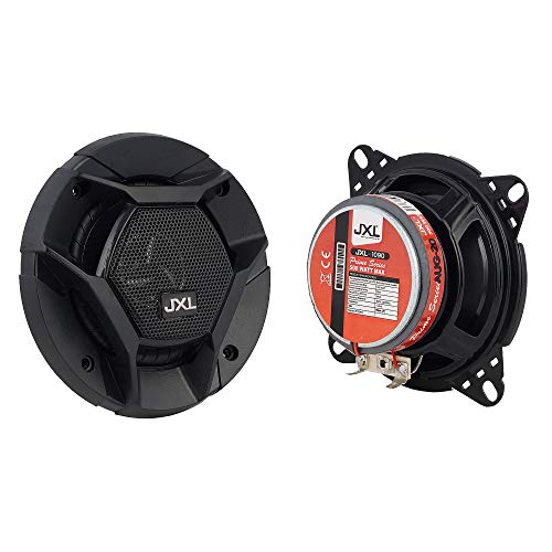 JXL 1090 High Performance 3 Way 4 Inch Coaxial Car Speaker with Inbuilt PEI Car Tweeter and HOP Woofer 500W MAX Pair (Black) - Image 2