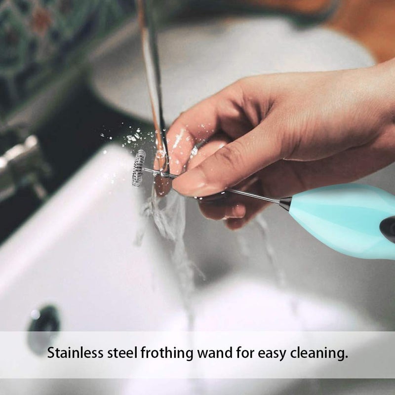 Tomorotec Whisk Foam Maker Handheld Drink Mixer High-Powered Mini Steam-Free Stainless Steel Instantly Clean Milk Frother for Latte, Cappuccino, Matcha, Multicolor - Image 4
