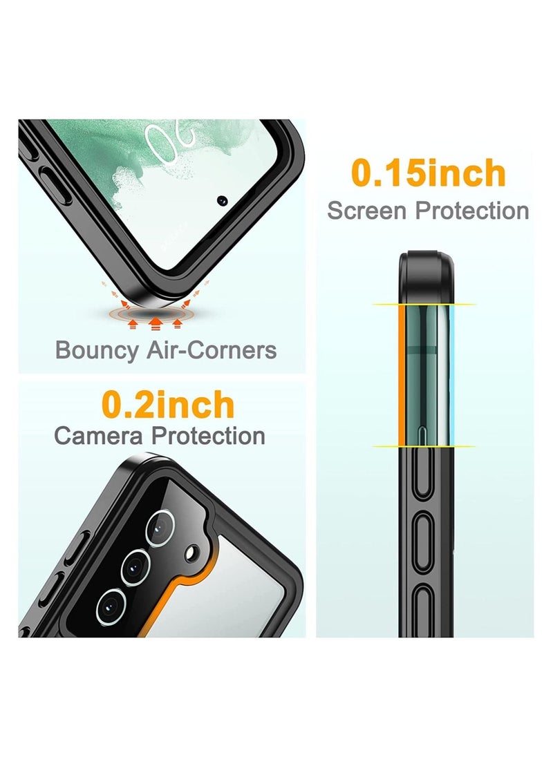 Designed for Samsung Galaxy S22 Case,Waterproof Samsung S22 Case with Built-in Screen Protector Shockproof Dustproof Heavy Duty Full Body Protective Case for Samsung Galaxy S22 5G 6.1''