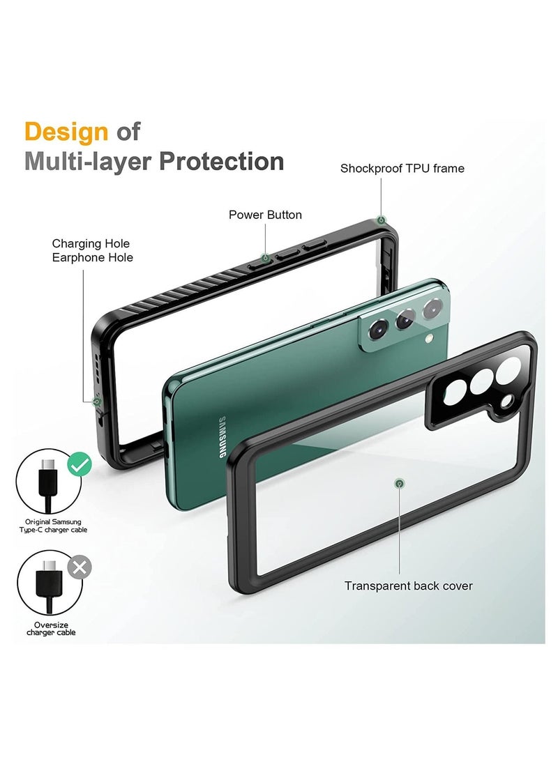 Designed for Samsung Galaxy S22 Case,Waterproof Samsung S22 Case with Built-in Screen Protector Shockproof Dustproof Heavy Duty Full Body Protective Case for Samsung Galaxy S22 5G 6.1''