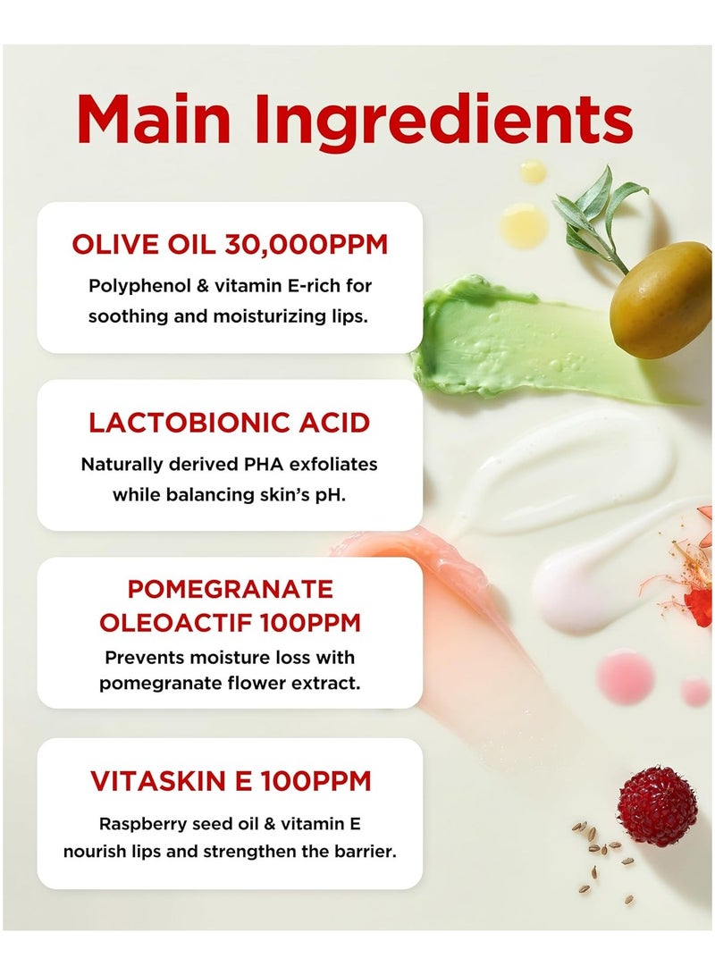 توكوبو فيتا قناع الشفاه المزجج – كوريا نباتية الشفاه فرك & علاج تقشير بين عشية وضحاها للشفتين الجافة، متشققة – ترطيب، سقوط، تسليط – نسيج بلسم مزجج، غير لاصق، 0.68oz - Image 4