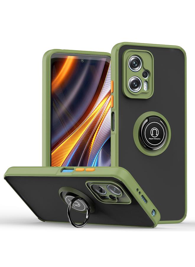 Case For Xiaomi Poco X4 GT Q Shadow 1 Series TPU + PC Phone Case with Ring Holder