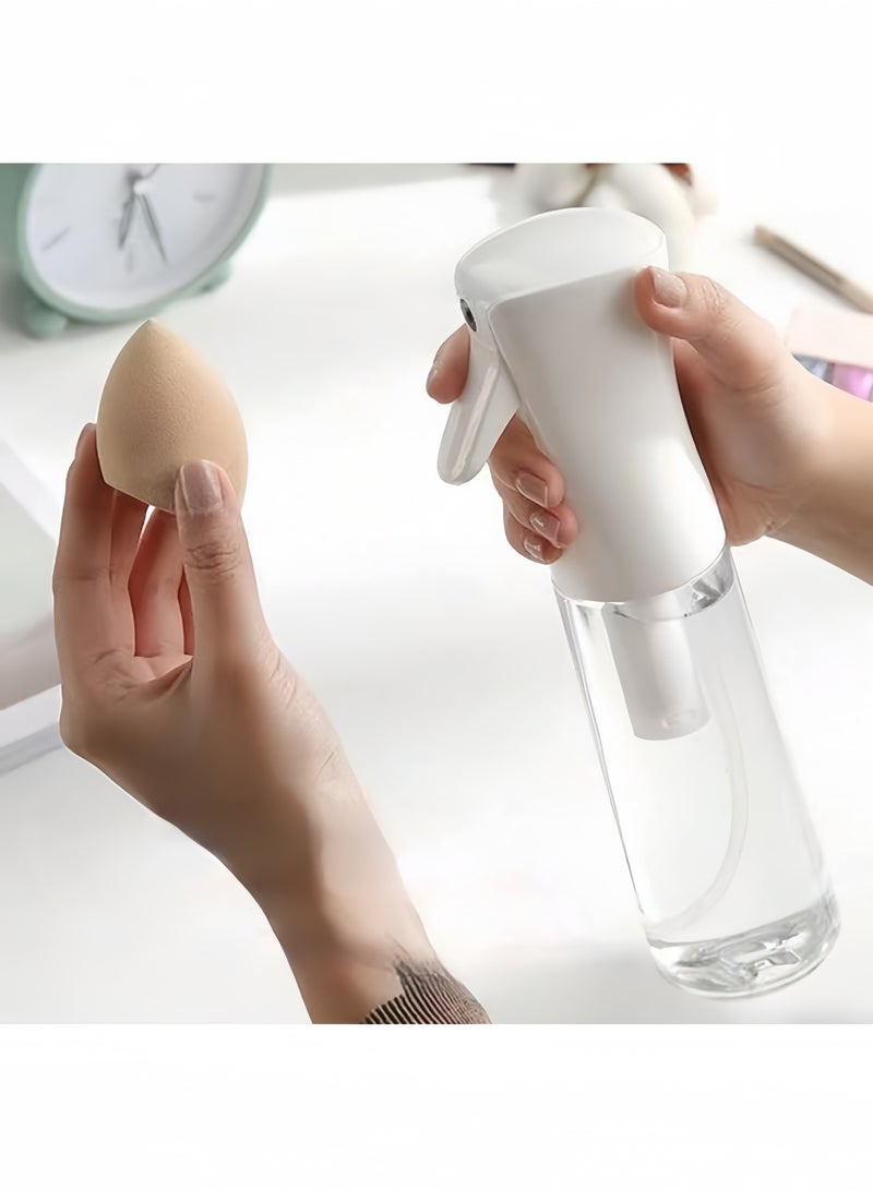 زجاجة رذاذ ماء للشعر، 10 أونصة، رذاذ رذاذ مستمر كبير جدًا فائق النعومة لنباتات تنظيف العناية بالبشرة وتصميم أكثر شفافية - Image 2