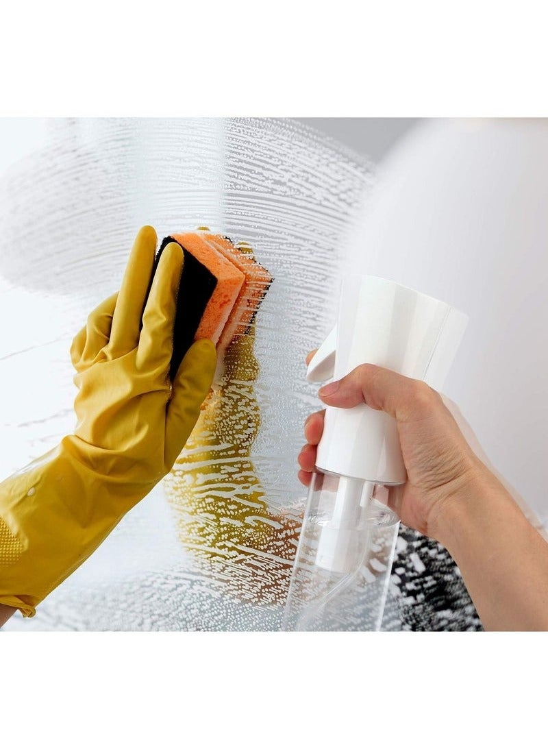 زجاجة رذاذ ماء للشعر، 10 أونصة، رذاذ رذاذ مستمر كبير جدًا فائق النعومة لنباتات تنظيف العناية بالبشرة وتصميم أكثر شفافية - Image 3