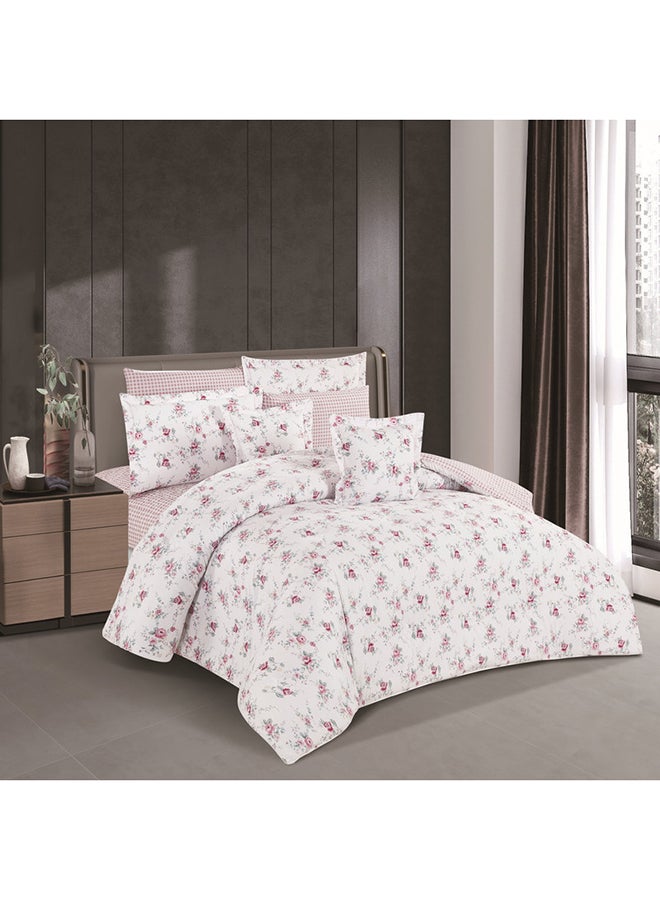 ليفور طقم لحاف من هورس  كلاسيك قطن فاخر 100٪ بنقشة الزهور 8قطع - Image 2