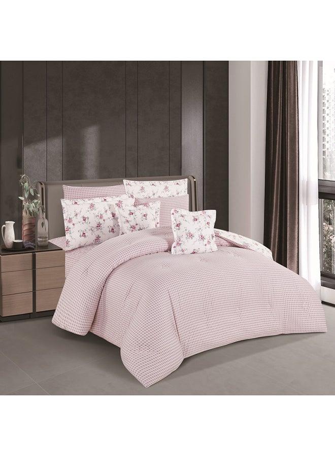 ليفور طقم لحاف من هورس  كلاسيك قطن فاخر 100٪ بنقشة الزهور 8قطع - Image 3