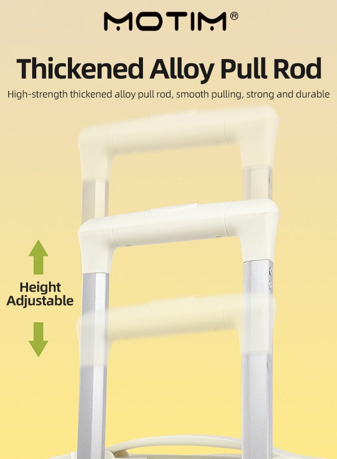 Motim 20 INCH Kid's Travel Luggage with Cup Holder Hardshell Lightweight Carry-On Luggage with Spinning Wheels Smooth Zipper TSA Lock & Soft Handles for School Outdoor Travel - Image 4