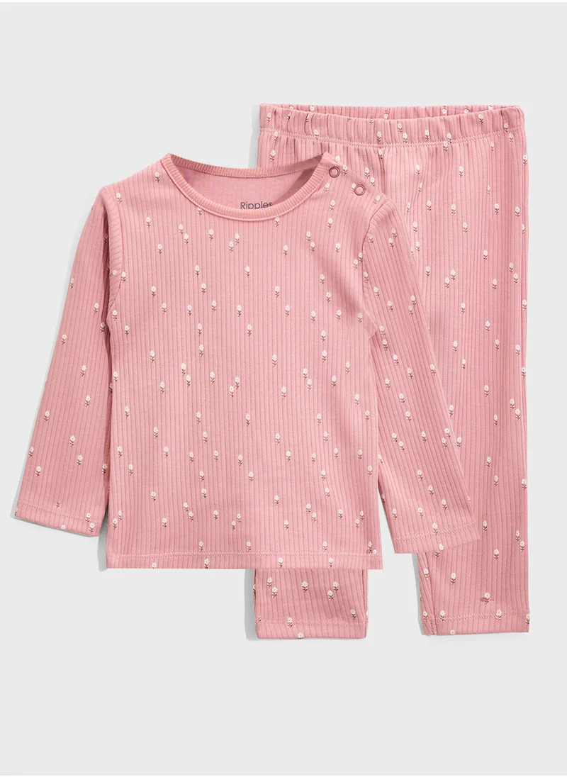 Ripples Girls Nightwear Set