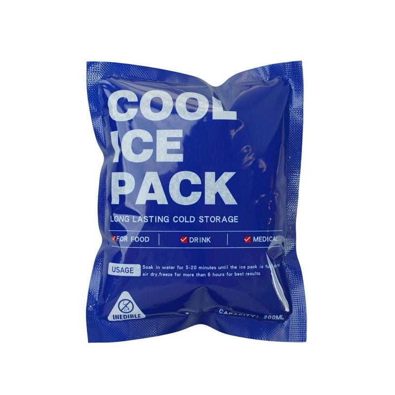 4pcs Reusable Portable Self Absorbent Ice Bag 200ml Leak Proof Cooling Bag For Food Preservation And Transportation Portable Freezer Block Cooler Suitable For Outdoor Camping And Picnics RV Travel Refrigerator Ice Packs - Image 5