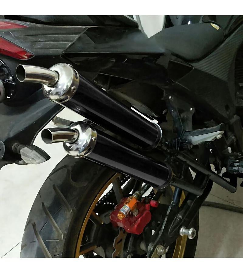 2 Stroke Exhaust Pipe Kit For Motorcycle Moped Modification 20mm Color Kit - Image 3