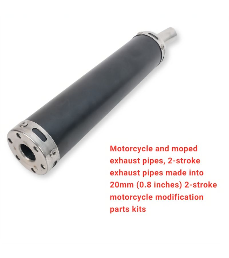 2 Stroke Exhaust Pipe Kit For Motorcycle Moped Modification 20mm Color Kit - Image 5