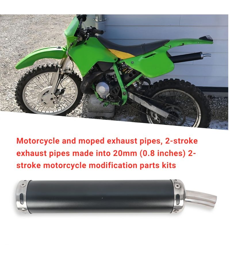 2 Stroke Exhaust Pipe Kit For Motorcycle Moped Modification 20mm Color Kit - Image 1
