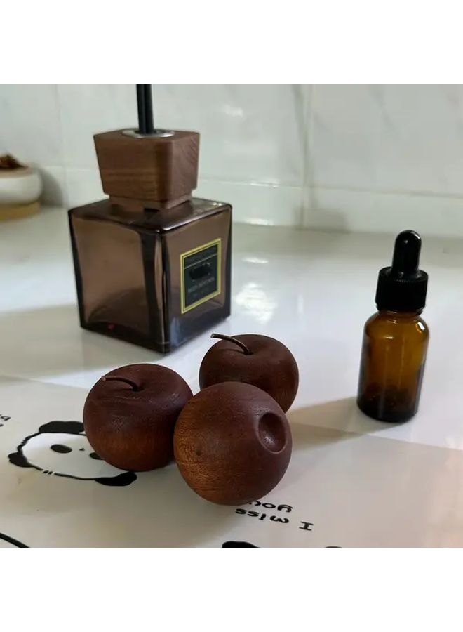 مُعطر رائحة خشب على شكل تفاحة، آمن، يعمل تلقائياً، مناسب للزيوت العطرية الأساسية، للاستخدام في المنزل والمكتب والسيارة - Image 5
