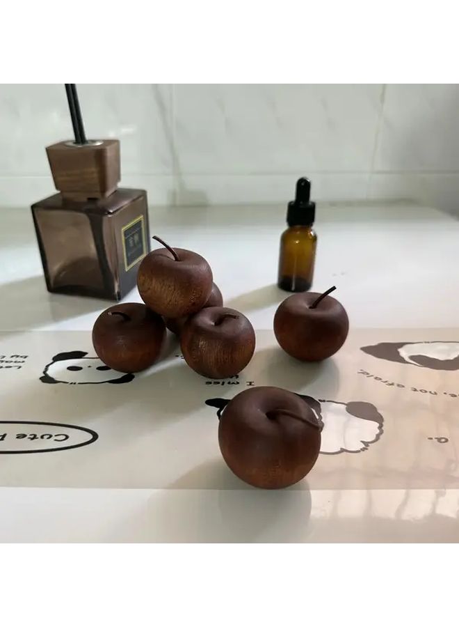مُعطر رائحة خشب على شكل تفاحة، آمن، يعمل تلقائياً، مناسب للزيوت العطرية الأساسية، للاستخدام في المنزل والمكتب والسيارة - Image 4