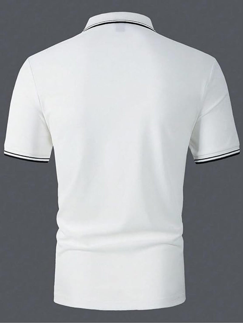 Lymio Polo T Shirt for Men || Men Casual T-Shirt || Polo Available in Combo Pack of 2 (Polo-18-20-White-Grey-2XL) - Image 4