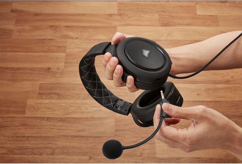 weishan HS60 Pro Mic Replacement for Corsair HS50, HS60, HS70 Gaming Headset Detachable Microphone Gaming Headset on PS5, PS4, PC, Xbox, Noise Cancelling 3.5mm Black - Image 5