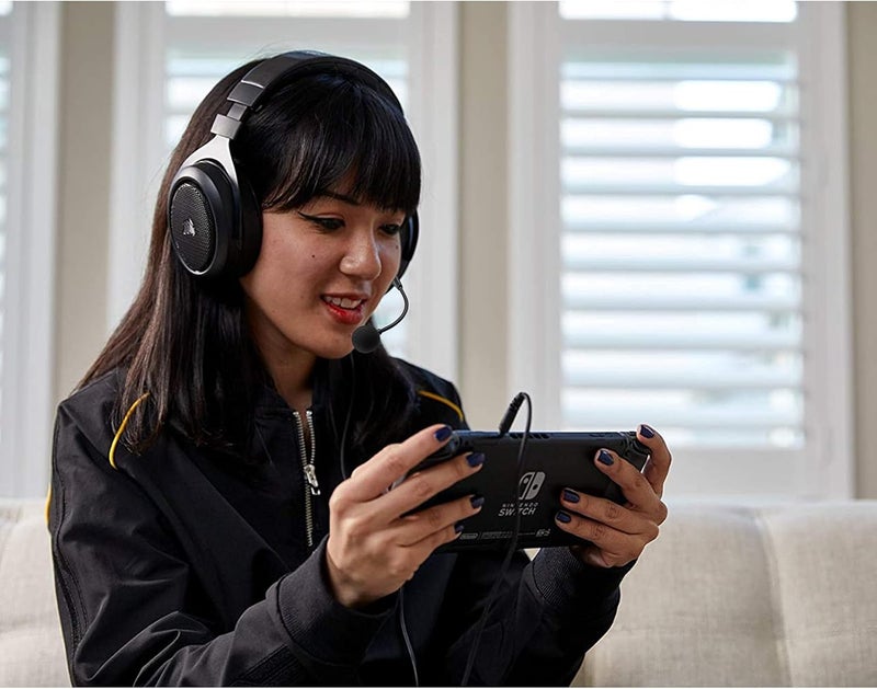 weishan HS60 Pro Mic Replacement for Corsair HS50, HS60, HS70 Gaming Headset Detachable Microphone Gaming Headset on PS5, PS4, PC, Xbox, Noise Cancelling 3.5mm Black - Image 2