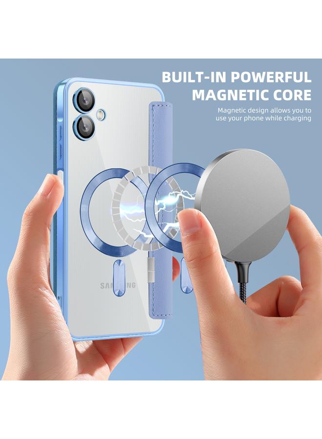 S-TOP Case For Samsung Galaxy A06 4G Shield MagSafe RFID Anti-theft Leather Phone Case - Image 4