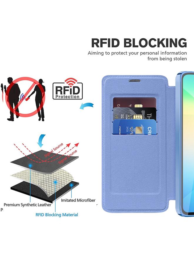 S-TOP Case For Samsung Galaxy A06 4G Shield MagSafe RFID Anti-theft Leather Phone Case - Image 5