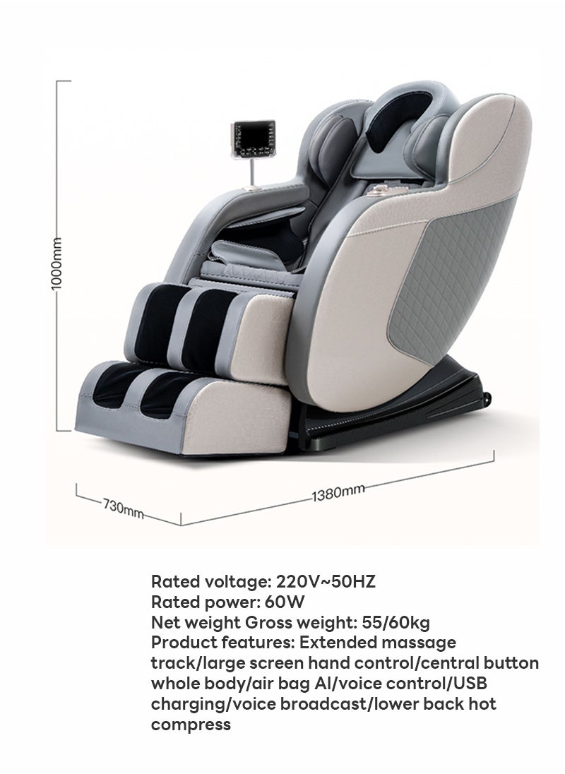 ETG - （5 Years Warranty）Zero Gravity Massage Chair Full Body with Heat and Foot Massage,Full Body Massage Recliner Chair with Airbags, Kneading, Bluetooth, LCD Touch Control（Equipped with intelligent voice function） - Image 1