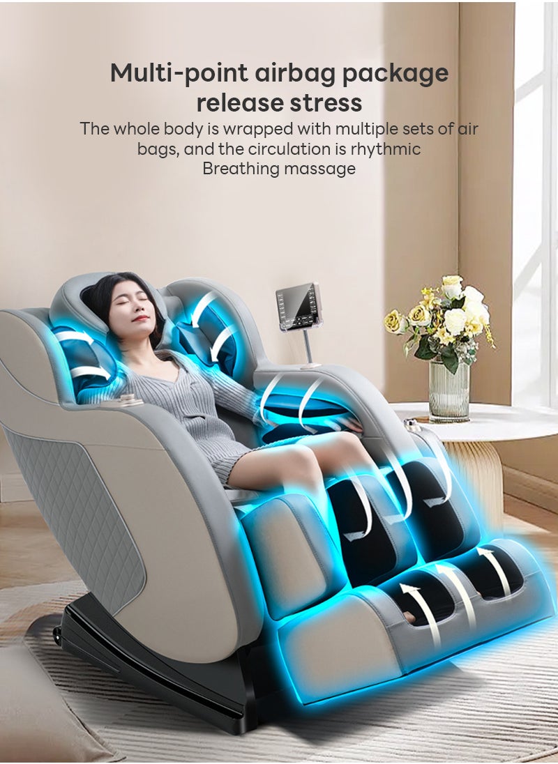 ETG - （5 Years Warranty）Zero Gravity Massage Chair Full Body with Heat and Foot Massage,Full Body Massage Recliner Chair with Airbags, Kneading, Bluetooth, LCD Touch Control（Equipped with intelligent voice function） - Image 1