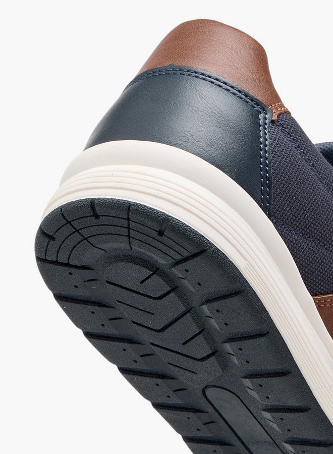 LBL by Shoexpress Panelled Sneakers with Lace-Up Closure - Image 5