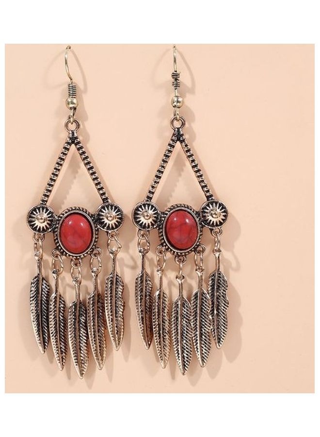 NIBEMINENT Ethnic Style Tassel Detail Earrings  - Image 1