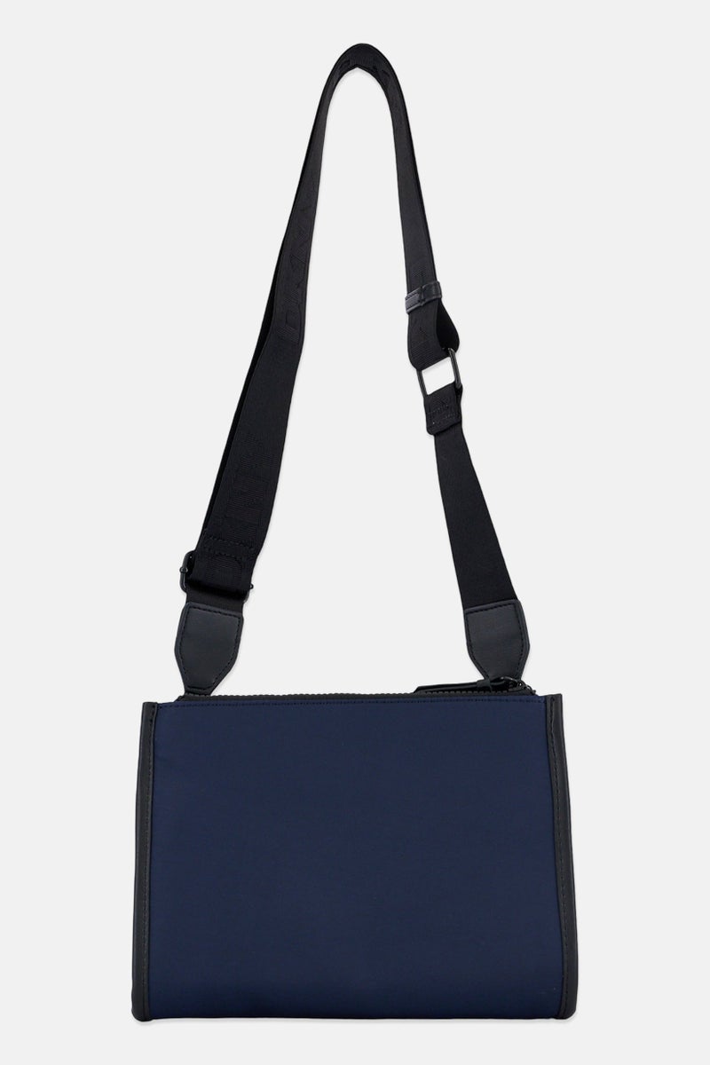 DKNY Women Brand Logo Cross Body Bag, Navy - Image 3