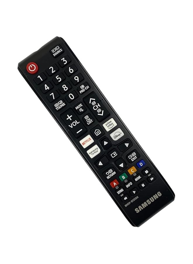 Ceybo OEM BN59-01315N Remote Control for Samsung Smart TVs Includes Netflix, Disney+, Prime Video & Samsung TV Shortcuts UN43TU7000F, UN50TU7000F, UN55TU7000F, UN43RU7100, UN43RU7200
